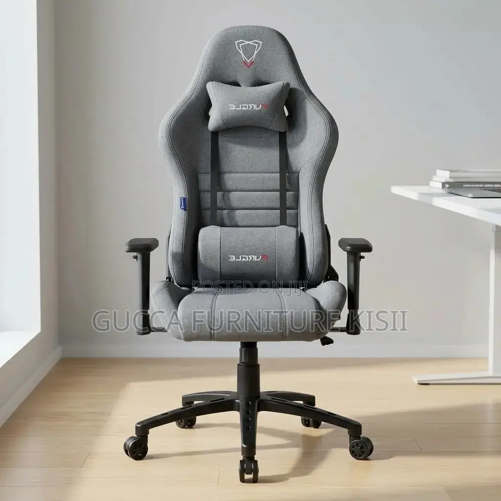 Gaming Chair; The Gray Fabric Gaming Chair