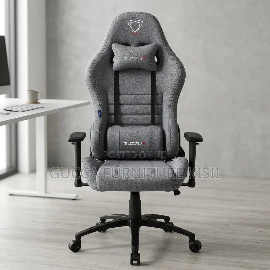 Gaming Chair; The Gray Fabric Gaming Chair