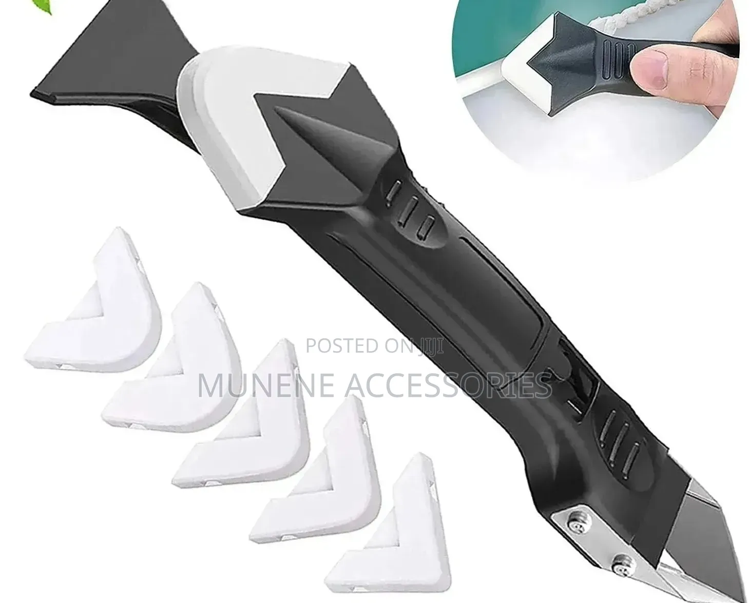 Caulking Caulk Remover Tool 3 in 1 Silicone Glass Glue Angle Sealant