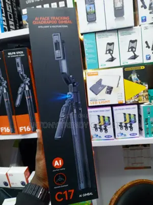 C17 Smart AI Face Tracking Selfie Stick Tripod Stand for Smartphones