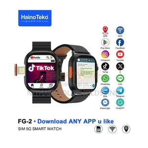Haino Teko 5g Smartwatch - Rotating Camera, Bluetooth, Fitness