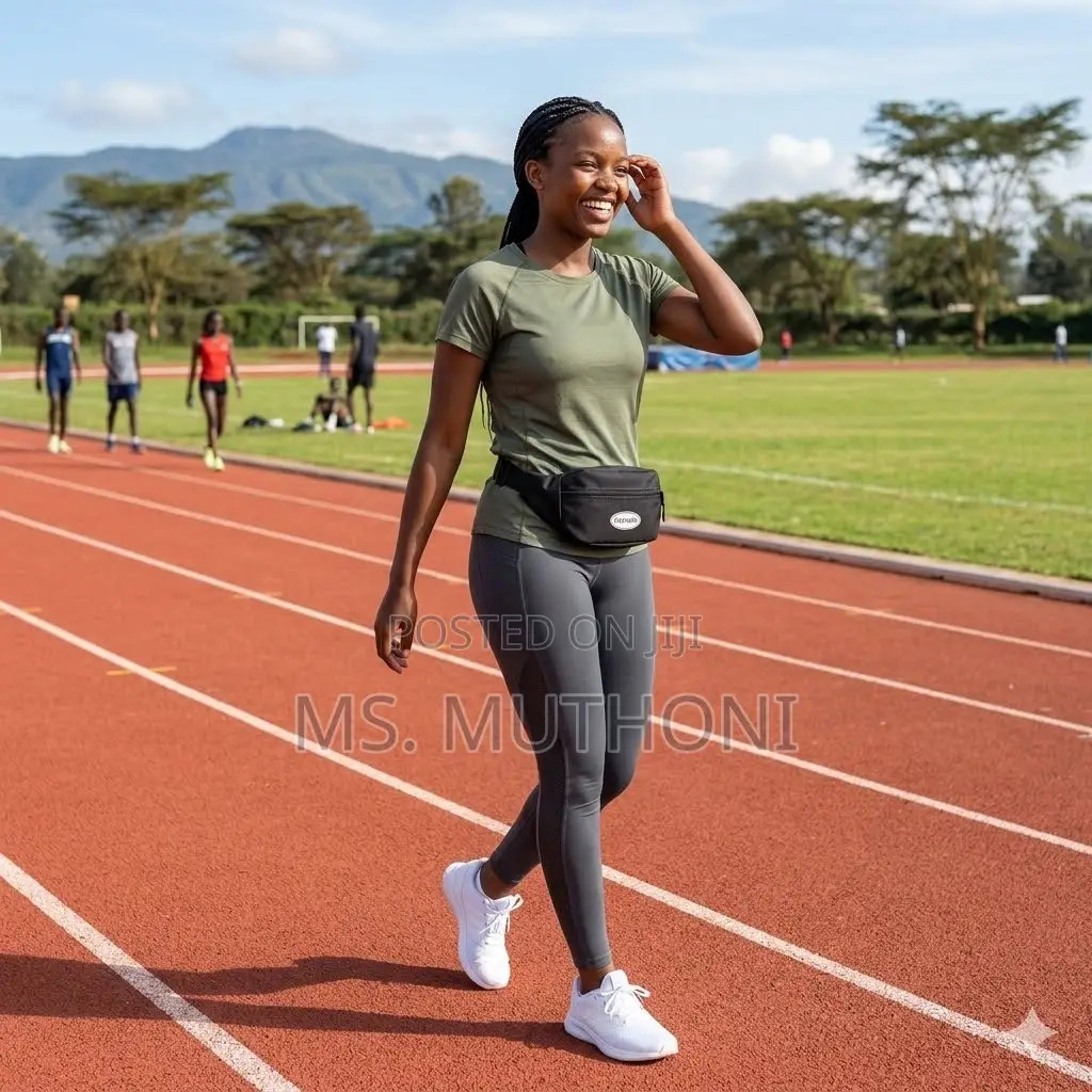 Unisex Black Athleisure Fanny Pack