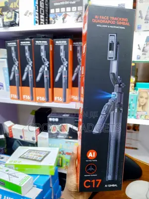 C17 AI Face Tracking Selfie Stick With 360° Rotation Phone Tripod