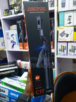 C17 AI Face Tracking Selfie Stick With 360° Rotation Phone Tripod