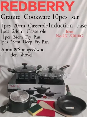 Redberry 
Premium Range of Nonstick Cookware 
With Induction Base