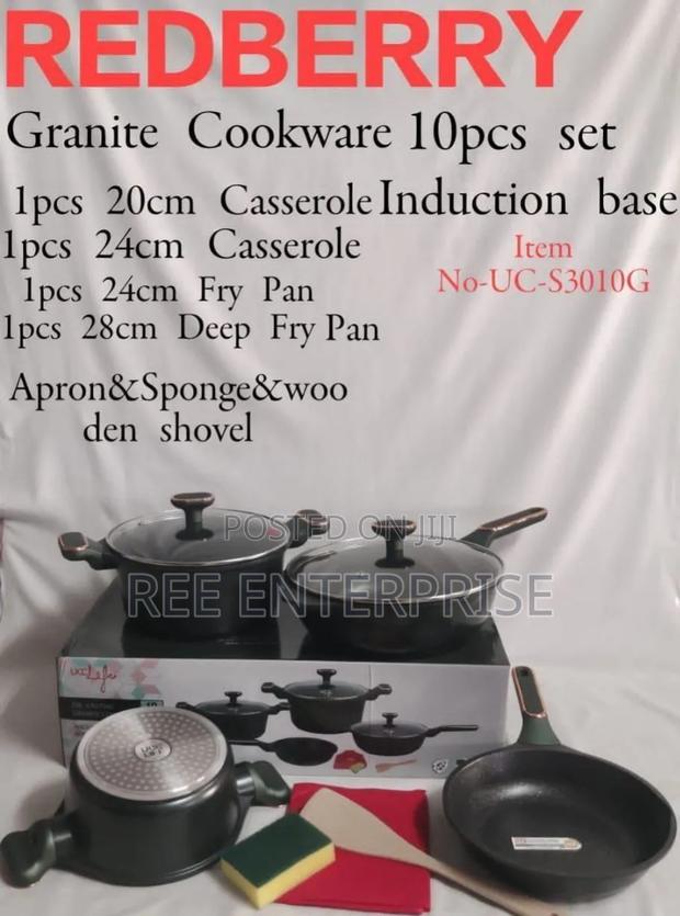 Redberry 
Premium Range of Nonstick Cookware 
With Induction Base