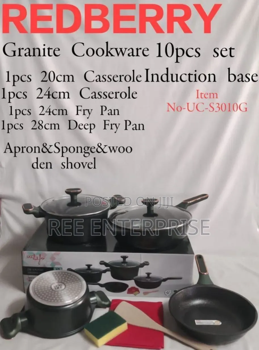 Redberry 
Premium Range of Nonstick Cookware 
With Induction Base