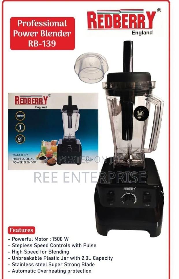 " REDBERRY  Commercial BLENDER 
Rb 139