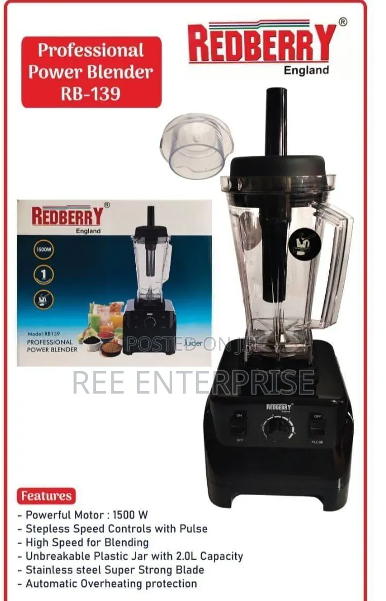 " REDBERRY  Commercial BLENDER 
Rb 139