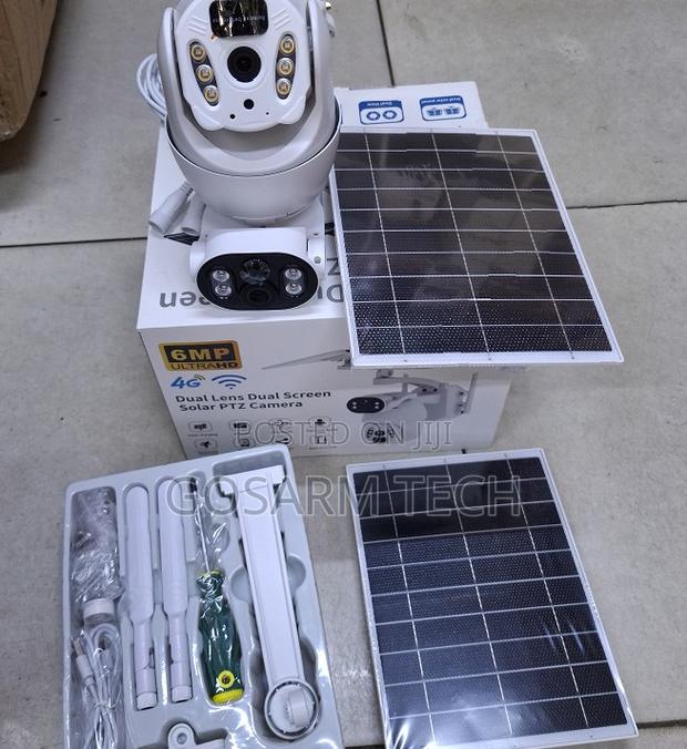 6MP Ubox Dual Lens 4G Solar Camera Full Color With 2 WayAudio