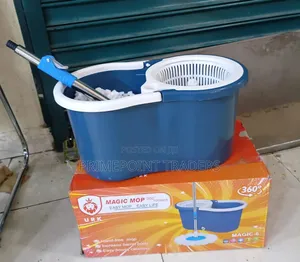 Premium Metallic Spin Mop – Easy & Effortless Cleaning