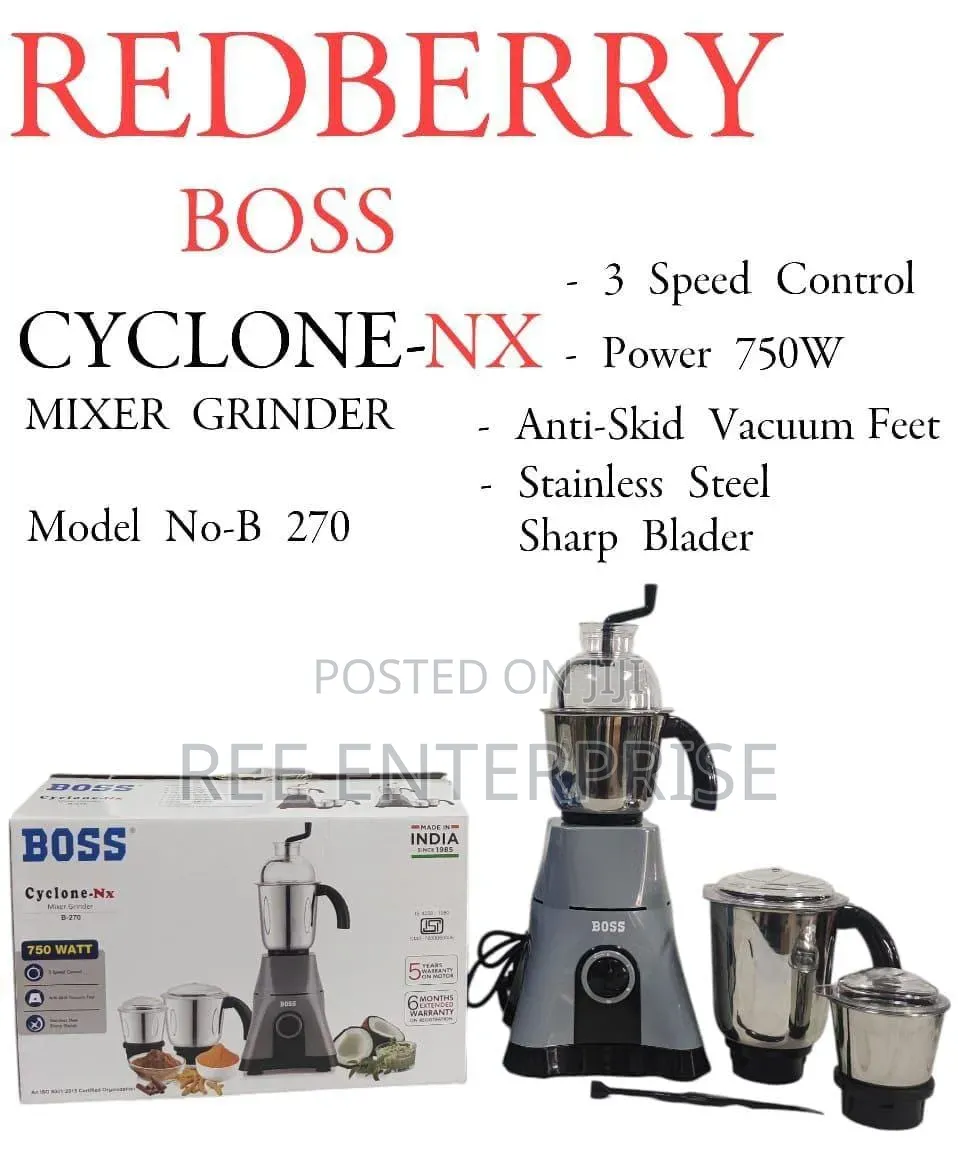 Redberry Boss  Premium Range of Blender 
Cyclone Nx   [ 750 Watts]