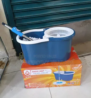 Spin Mop,Heavy-Duty Metallic Spin Mop – Built to Last