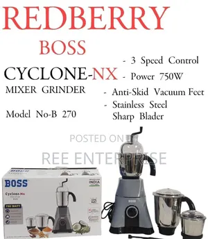 Redberry Boss  Premium Range of Blender 
Cyclone Nx   [ 750 Watts]