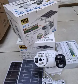 6MP Ubox 4G Dual Lens Solar SIM Card CCTV Camera With 2 Lens Rotatin