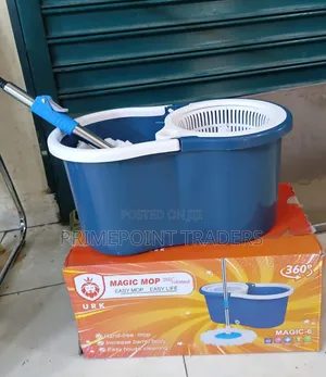 360° Metallic Spin Mop – Deep Clean Every Corner