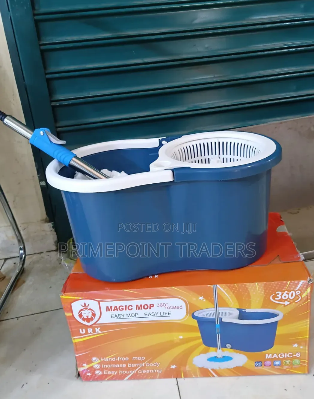 360° Metallic Spin Mop – Deep Clean Every Corner