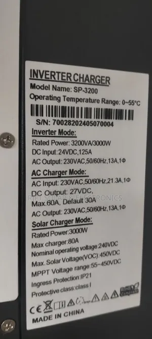 Amizar 3.2kva - 24v Hybrid MPPT 80A and 450 VOC