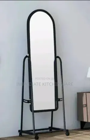 Full-Length Dressing Mirror With Shoe Rack