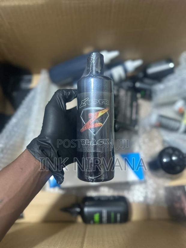 Zuper Black 1 12oz 360ml Tattoo Ink
