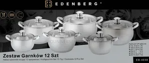 *12pc Edenburg Stainless Steel Cookware*