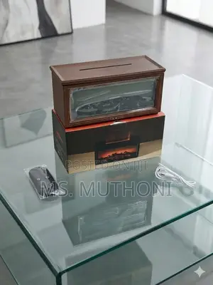 Wood-Grain Fireplace Flame Effect Essential Oil Diffuser / Humidifier