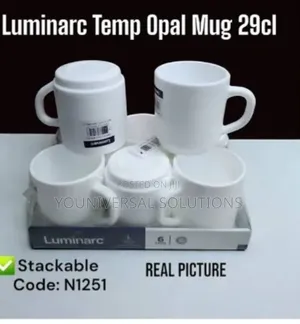 *Set of 6 Luminarc 29Cl  Cups