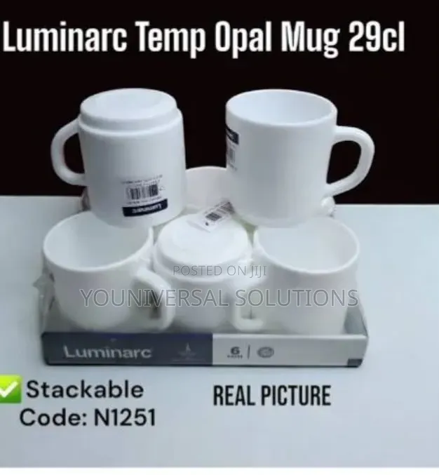 *Set of 6 Luminarc 29Cl  Cups