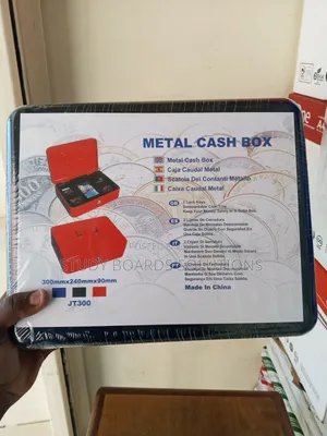 12-Inch Heavy-Duty Metal Cash Box – Keep Your Cash Safe & Organized