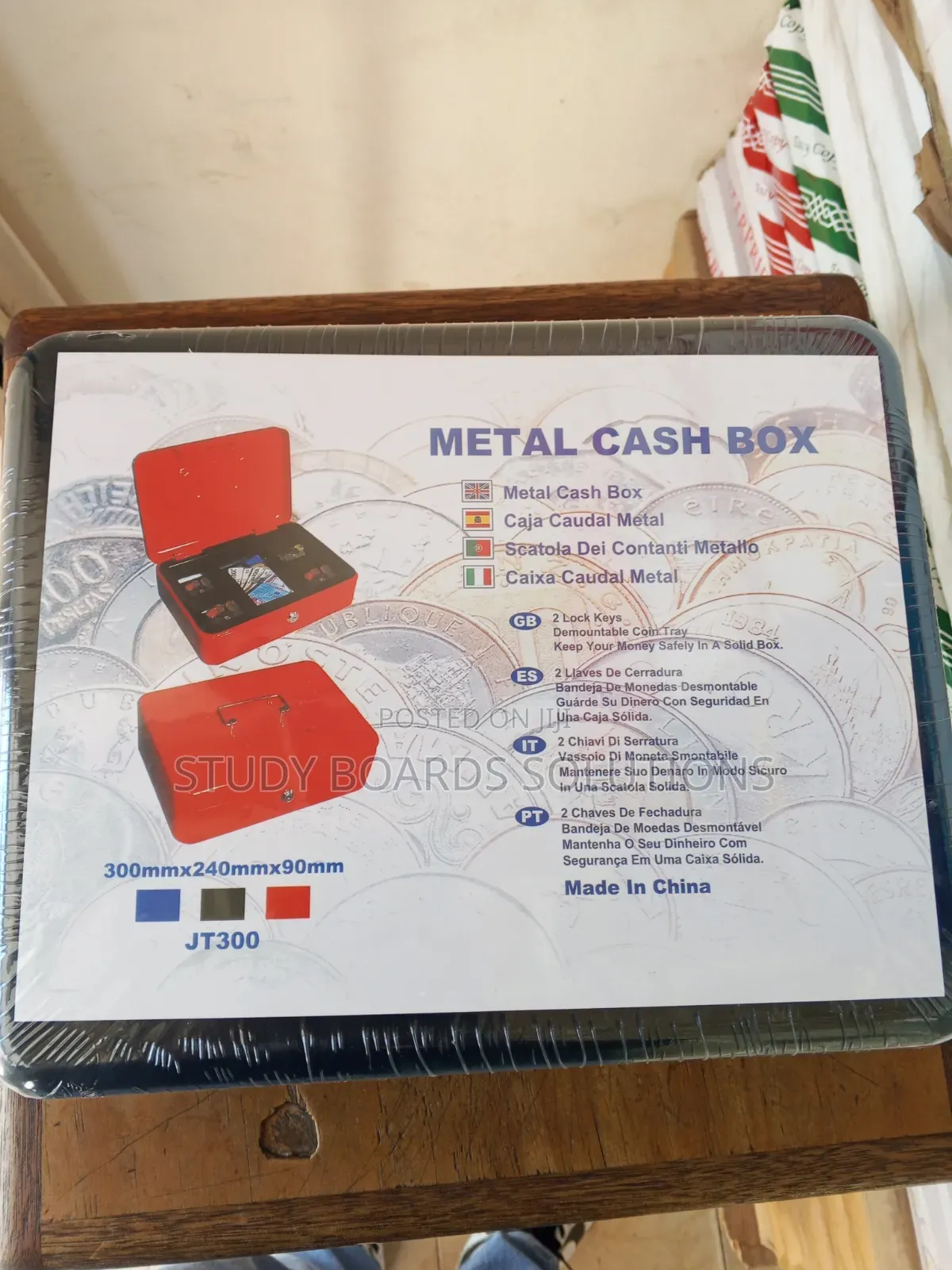 12-Inch Heavy-Duty Metal Cash Box – Keep Your Cash Safe & Organized