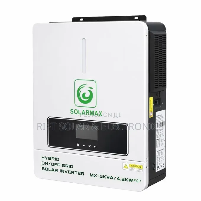 Solarmax 5kva - 24v Hybrid Inverter 80A MPPT Inbuilt Controller