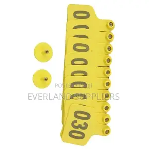Heavy-Duty Numbered Small Ear Tags for Goats and Sheep