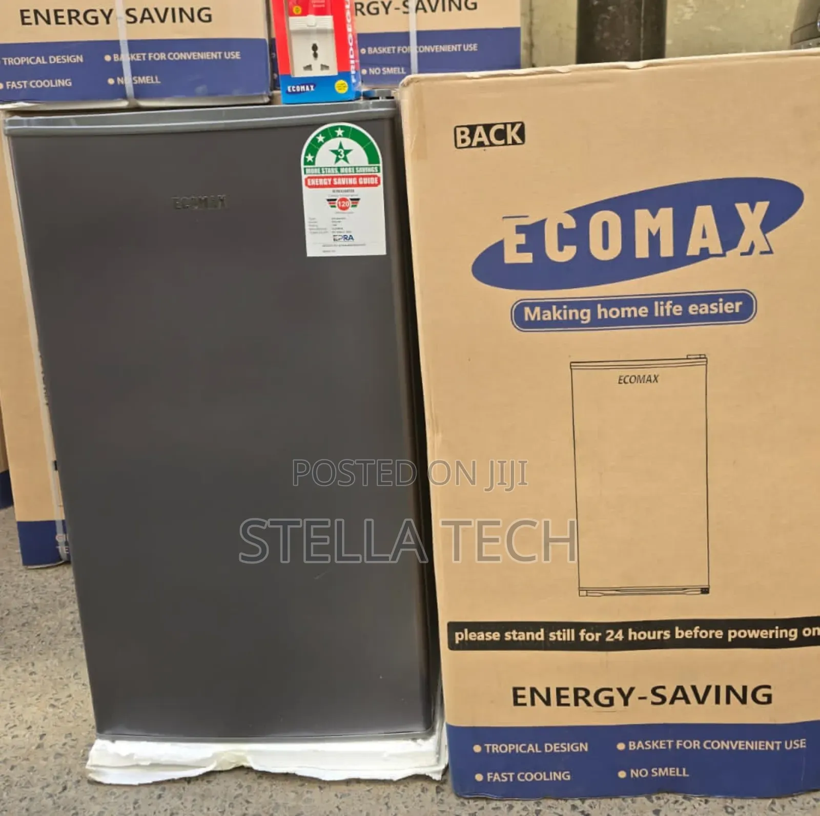 🔥Ecomax 90 Litres Dark Silver Single Door Refrigerator