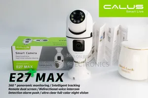 Calus E27 MAX Dual Lens Smart WiFi Camera – Brand New, Free Delivery