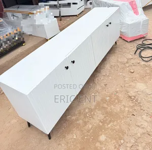 Executive Box TV Stand With Marble Top