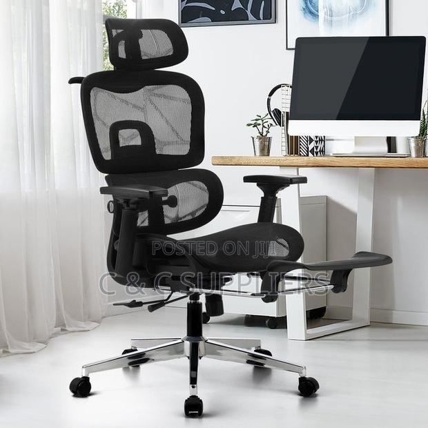 Black Full Mesh Orthopedic Home Chair.