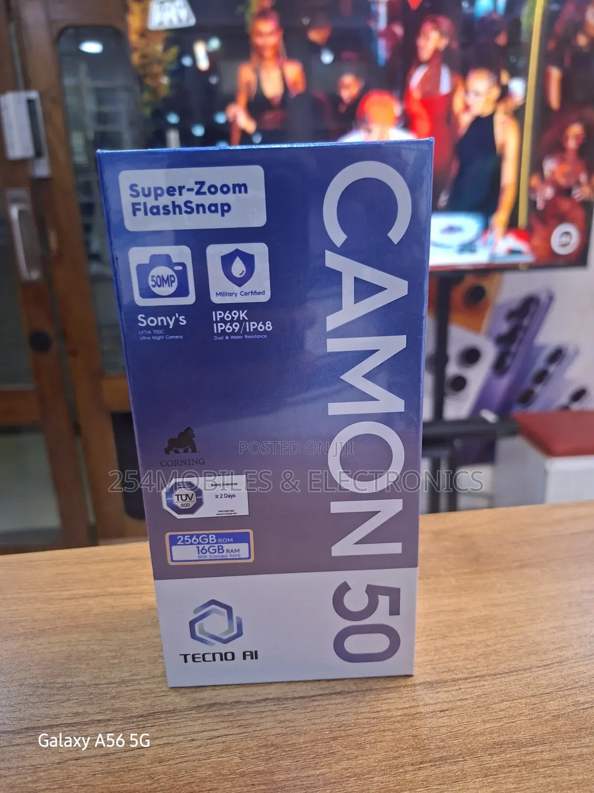 New Tecno Camon 50 256 GB Black