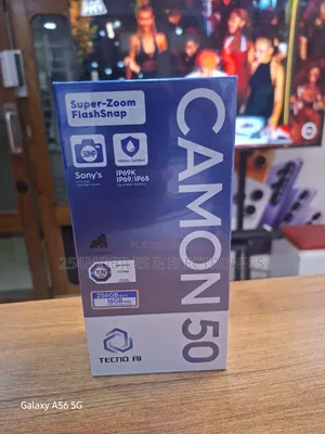 New Tecno Camon 50 256 GB Black
