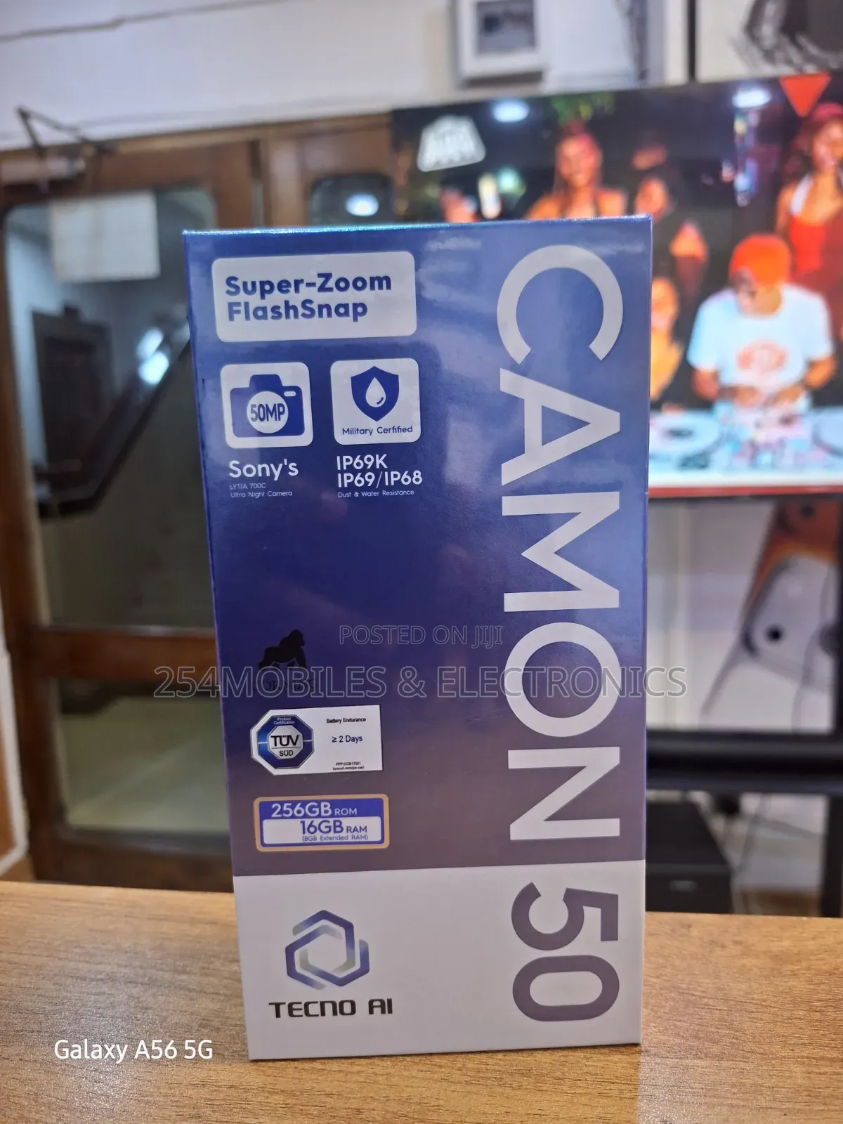 New Tecno Camon 50 256 GB Black
