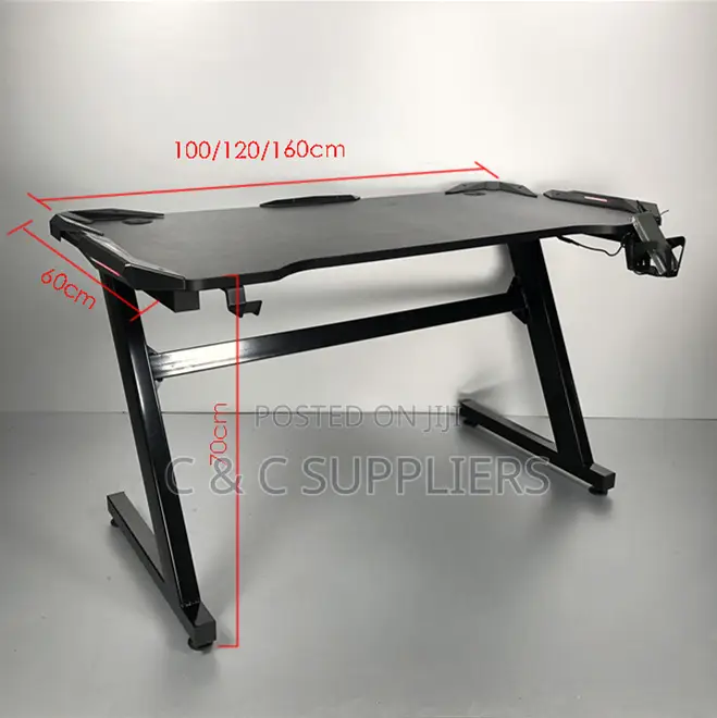 Modern Black Generic Gaming Desk-1.4m