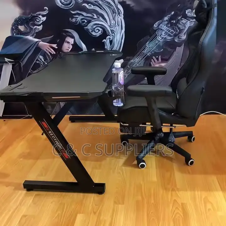 Modern Black Generic Gaming Desk-1.4m