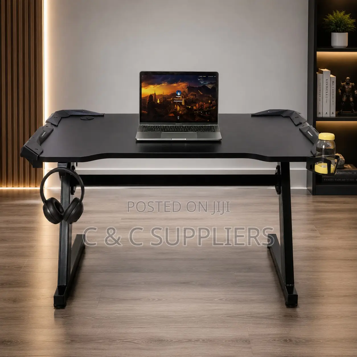 Modern Black Generic Gaming Desk-1.4m