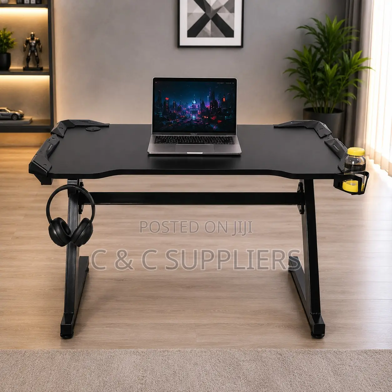 Modern Black Generic Gaming Desk-1.4m