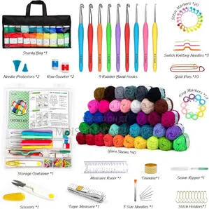 113 PCS Crochet Kit