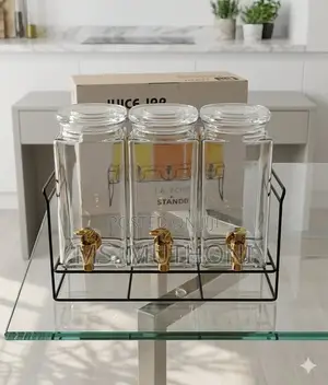 3 Tub Glass Juice Dispenser Set (1.6L Each )