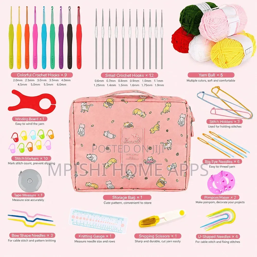 59pcs Crochet Kit