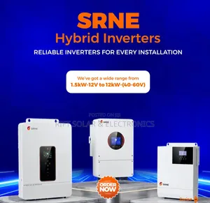 SRNE 12kva - 48v Hybrid Inverter VHM 120A MPPT Inbuilt Controller