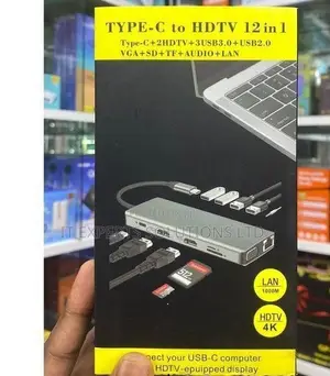 USB C Hub, 12-in-1 Docking Station