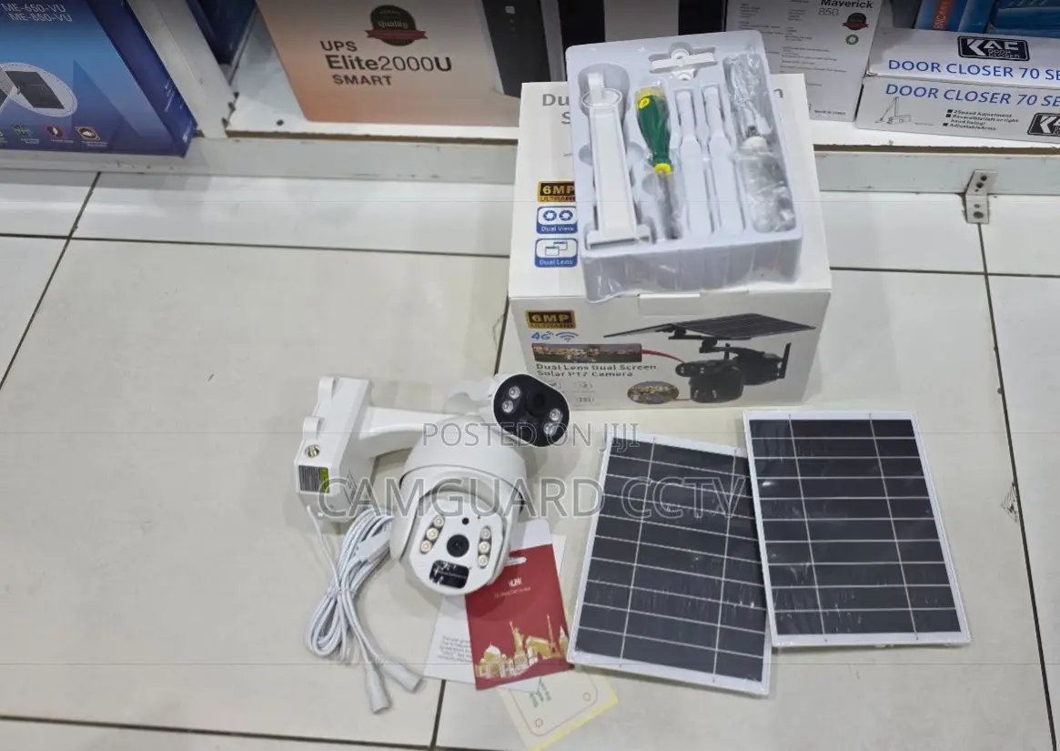 6MP Ultra HD 4G LTE Solar PTZ Camera With Dual View&Solar Panel System