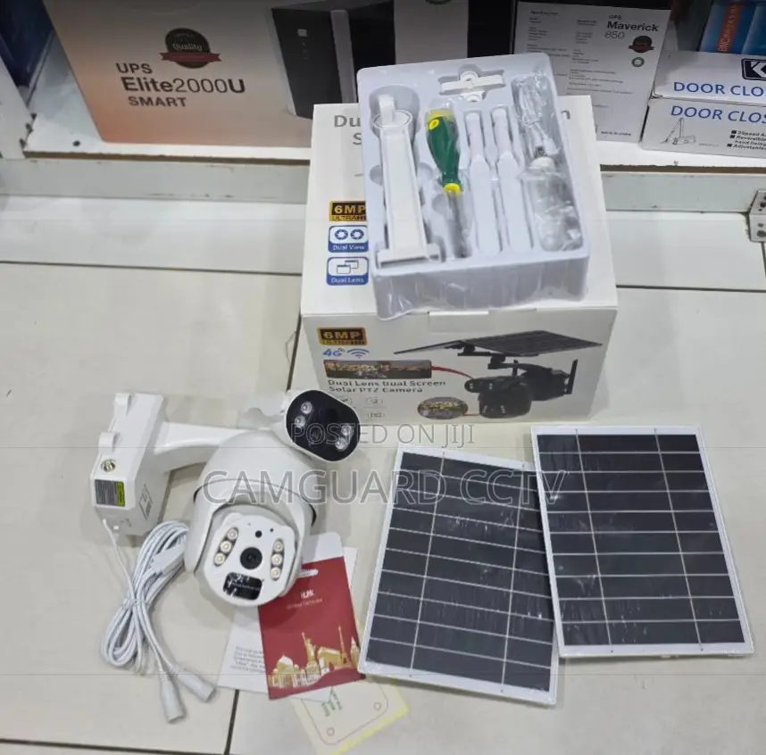 Ubox 6MP 4G Dual Lens Solar PTZ Camera: Complete Wire-Free Security